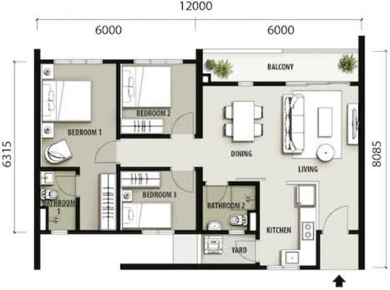 The Terraces Condominium - Floor Plan - iProperty.com.my