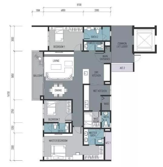 NK Residences, North Kiara - Floor Plan - iProperty.com.my