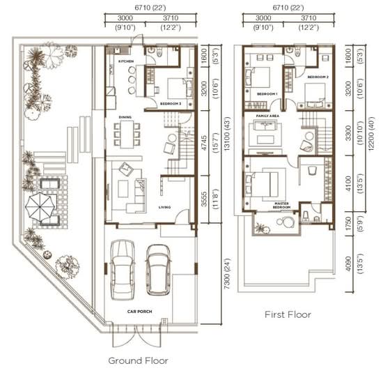 Mekarsari (Double-Storey Terrace) - Floor Plan - iProperty.com.my