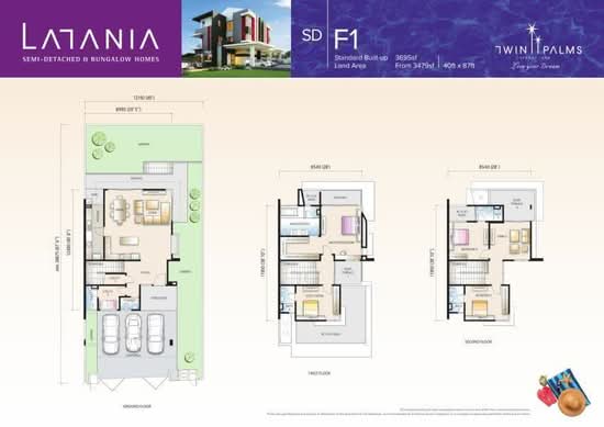 Latania @ Twin Palms Sungai Long - Floor Plan - iProperty.com.my