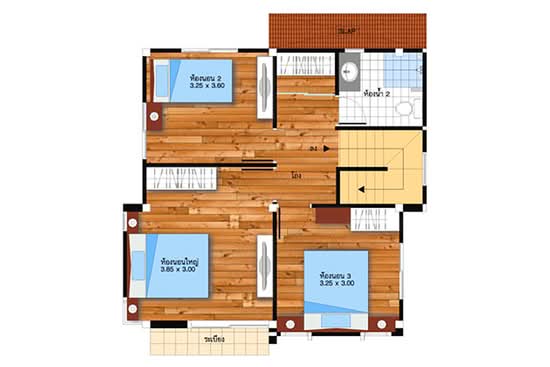 K.C. Parkville Bangna-Theparak : เค.ซี.พาร์ควิลล์ บางนา-เทพารักษ์ - Floor Plan