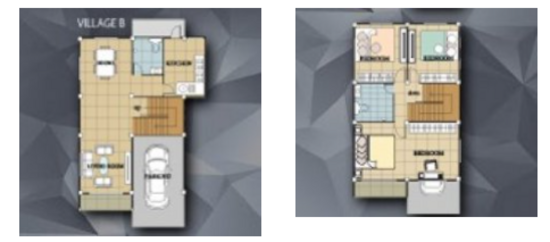 Temsiri Village Nongchok-Chueam Samphan : เต็มสิริ วิลเลจ หนองจอก-เชื่อมสัมพันธ์ - Floor Plan