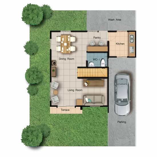 Baan Burirom The Innovation Theparak-Suvarnabhumi : บ้านบุรีรมย์ ดิ อินโนเวชั่น เทพารักษ์-สุวรรณภูมิ - Floor Plan