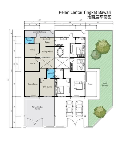 Taman Bunga Raya Tapah - Floor Plan - iProperty.com.my