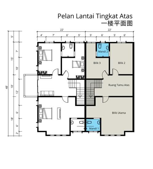 Taman Bunga Raya Tapah - Floor Plan - iProperty.com.my