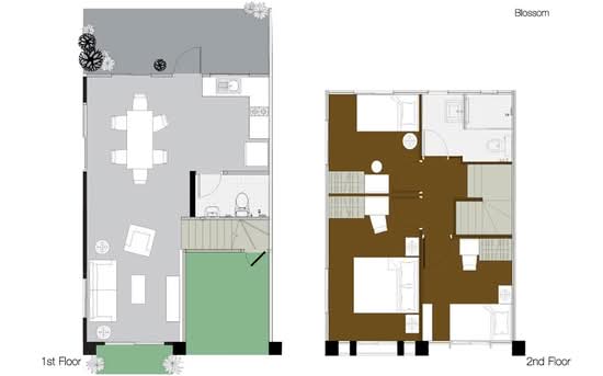 Pruksa Ville 46/1 Rangsit-Klong 3 : พฤกษาวิลล์ 46/1 รังสิต-คลองสาม - Floor Plan
