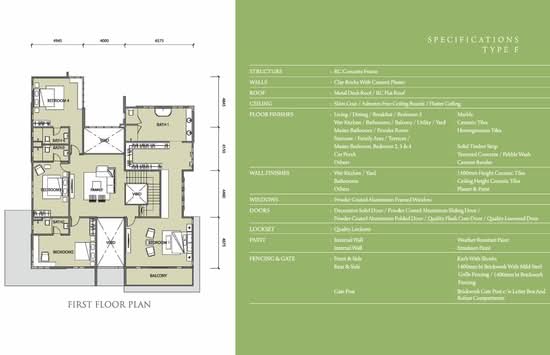 Lake Garden Villas @ Precinct 6, Cahaya SPK - Floor Plan - iProperty.com.my