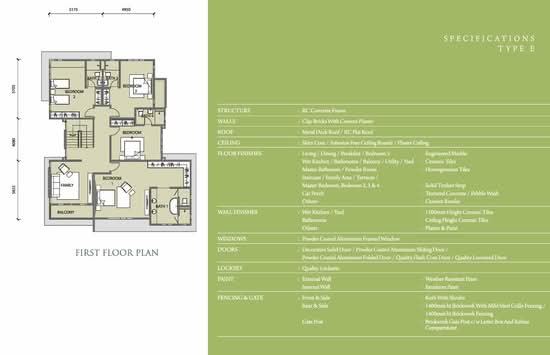 Lake Garden Villas @ Precinct 6, Cahaya SPK - Floor Plan - iProperty.com.my