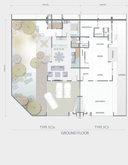 Grey Stones (Cluster Home), Adda Heights - Floor Plan - iProperty.com.my