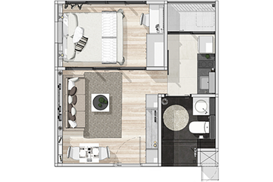Vela De Condo UTCC-Vipawadee 2 - Floor Plan