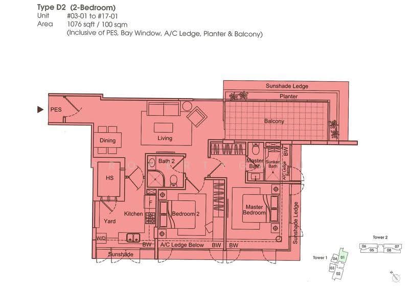 Casa Fortuna, 36 Ah Hood Road, Balestier / Toa Payoh, 2 Bedrooms, 1,076 sqft, Condominium For Sale, by Aaron Leong, 500296744 - 2D - PropertyGuru.com.sg