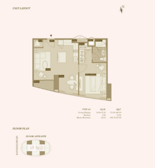 Magnolias Ratchadamri Boulevard - Floor Plan