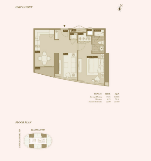 Magnolias Ratchadamri Boulevard - Floor Plan