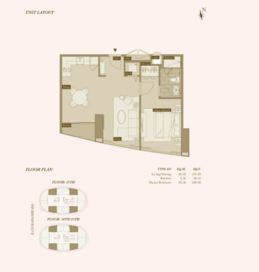 Magnolias Ratchadamri Boulevard - Floor Plan