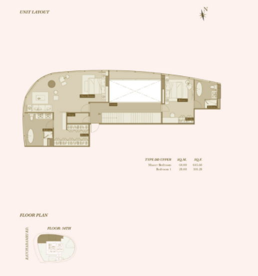Magnolias Ratchadamri Boulevard - Floor Plan