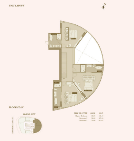 Magnolias Ratchadamri Boulevard - Floor Plan