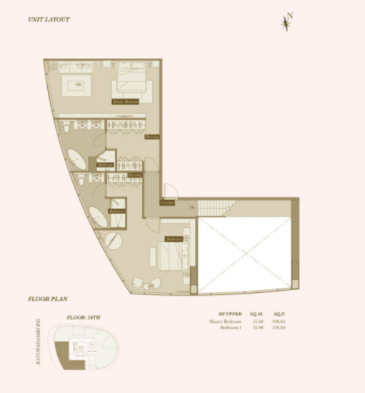 Magnolias Ratchadamri Boulevard - Floor Plan