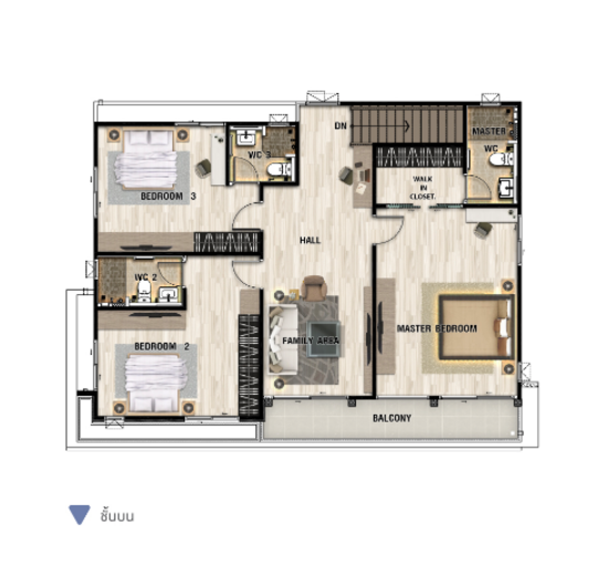Perfect Place Village Rattanathibet - Floor Plan