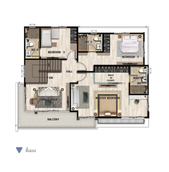 Perfect Place Village Rattanathibet - Floor Plan