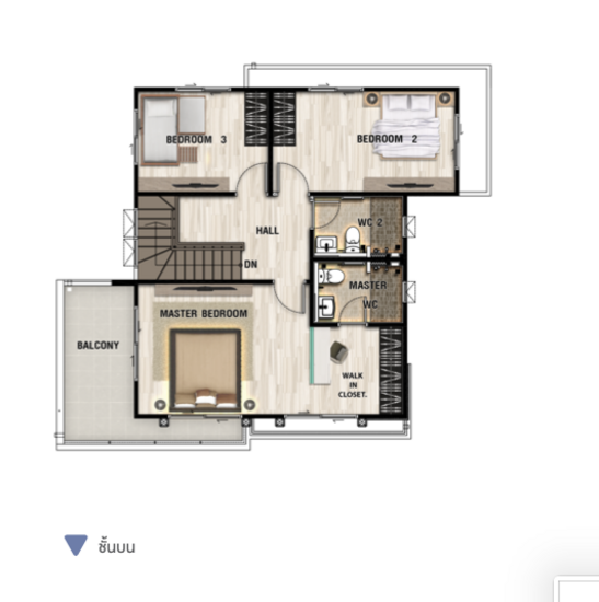 Perfect Place Village Rattanathibet - Floor Plan