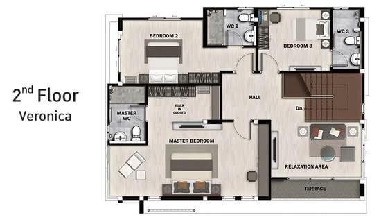Perfect Place Rama 9-Krungthep Kreetha - Floor Plan