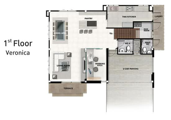 Perfect Place Rama 9-Krungthep Kreetha - Floor Plan