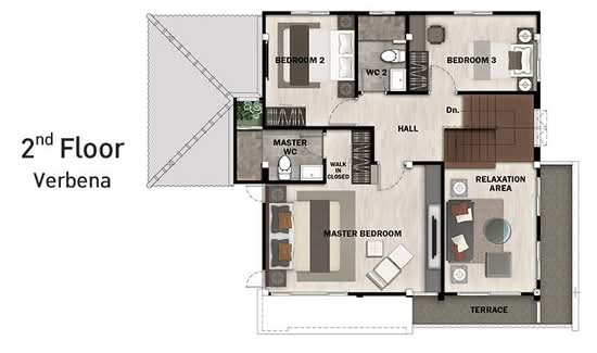 Perfect Place Rama 9-Krungthep Kreetha - Floor Plan