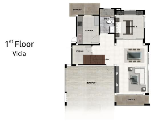 Perfect Place Rama 9-Krungthep Kreetha - Floor Plan