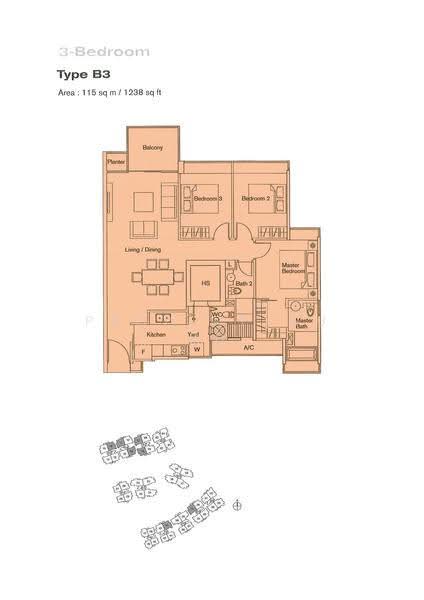 Casa Merah, 50 Tanah Merah Kechil Avenue, Bedok / Upper East Coast, 3 Bedrooms, 1,238 sqft, Condominium For Rent, by Stephanie Chan, 500289703 - 2D - PropertyGuru.com.sg