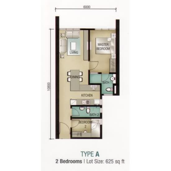 The Tropics Designer Suites - Floor Plan - iProperty.com.my