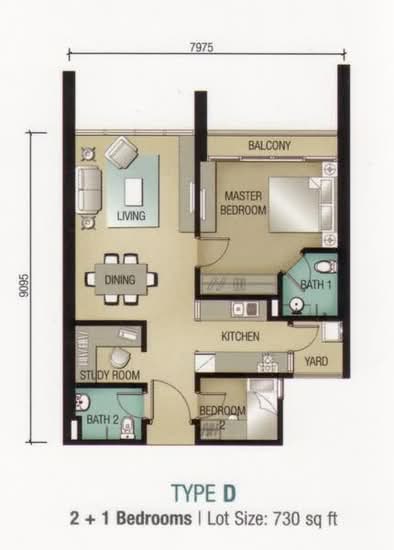 The Tropics Designer Suites - Floor Plan - iProperty.com.my