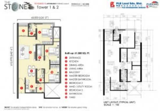 The Stone - Floor Plan - iProperty.com.my