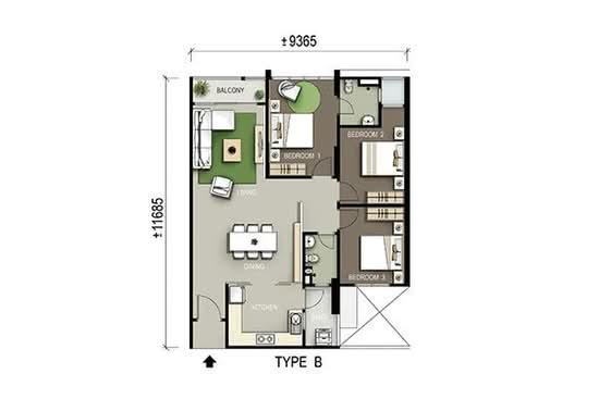 Palm Garden - Floor Plan - iProperty.com.my