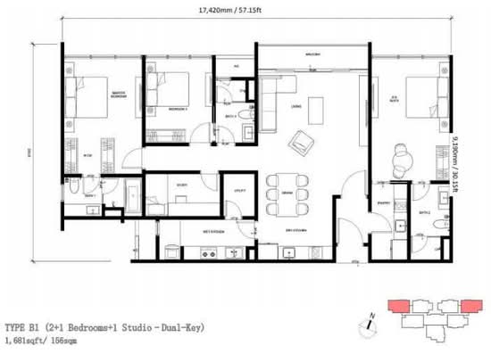 Oxford Residences @ Pavilion Embassy - Floor Plan - iProperty.com.my