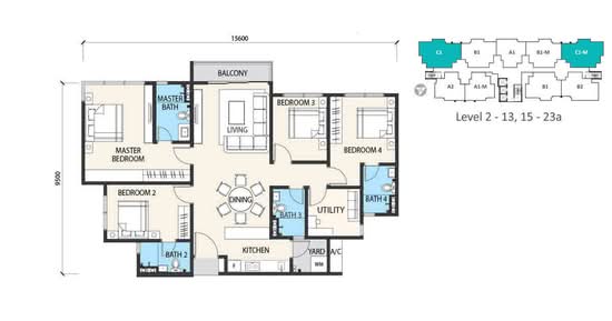 Alstonia Garden Heights - Floor Plan - iProperty.com.my