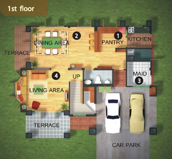 De Ville Srinakarin : เดอ วิลล์ ศรีนครินทร์ - Floor Plan