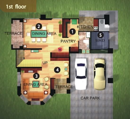 De Ville Srinakarin : เดอ วิลล์ ศรีนครินทร์ - Floor Plan
