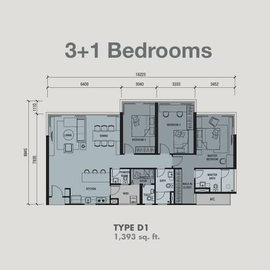 Icon Residenz 1 @ Icon City - Floor Plan - iProperty.com.my