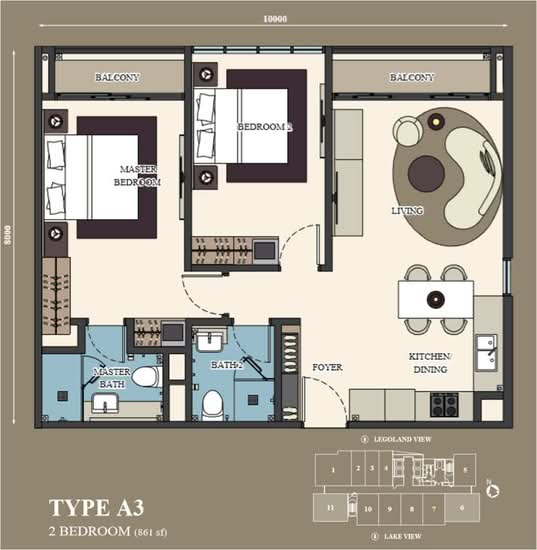 Citadines Medini - Floor Plan - iProperty.com.my