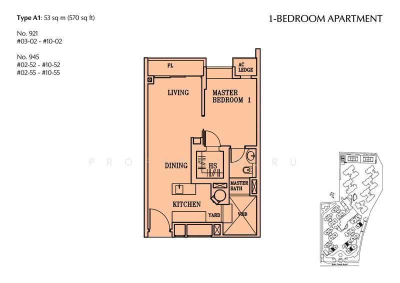The Cascadia, 945 Bukit Timah Road, Clementi Park / Upper Bukit Timah, 1 Bedroom, 571 sqft, Condominium For Sale, by Tan Hui Neo Veronica, 500277228 - 2D - PropertyGuru.com.sg