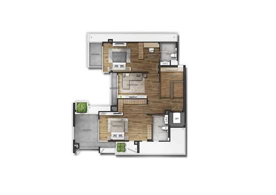 The Gentry Pattanakarn - Floor Plan