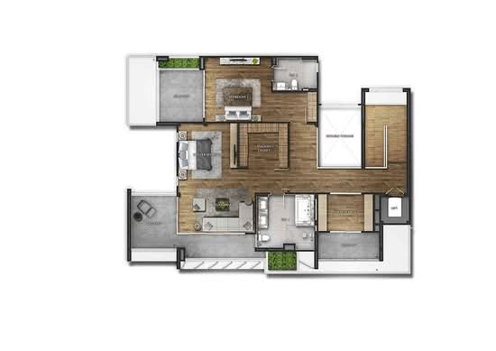 The Gentry Pattanakarn - Floor Plan