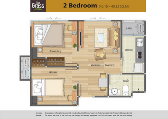 The Grass Pattaya - Floor Plan