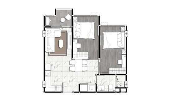 DEFINE by Mayfair Sukhumvit 50 - Floor Plan