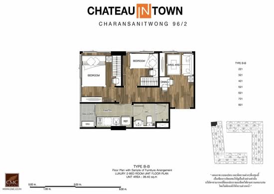Chateau In Town Charansanitwong 96/2 - Floor Plan