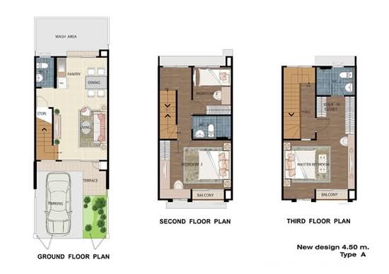Baan Klang Muang Kalpapruek : บ้านกลางเมือง กัลปพฤกษ์ - Floor Plan
