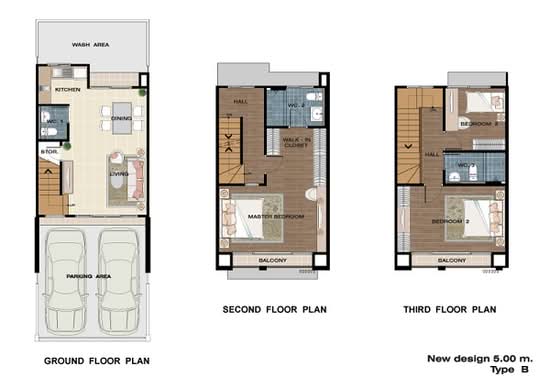 Baan Klang Muang Kalpapruek : บ้านกลางเมือง กัลปพฤกษ์ - Floor Plan