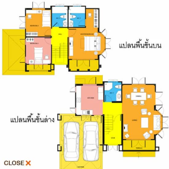 Lalin Green Ville The Executive Onnut-Suvannabhumi : ลลิล กรีนวิลล์ ดิ เอ็กเซ็คคูทีฟ อ่อนนุช-สุวรรณภูมิ - Floor Plan
