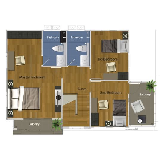 Lalin Green Ville The Executive Onnut-Suvannabhumi : ลลิล กรีนวิลล์ ดิ เอ็กเซ็คคูทีฟ อ่อนนุช-สุวรรณภูมิ - Floor Plan