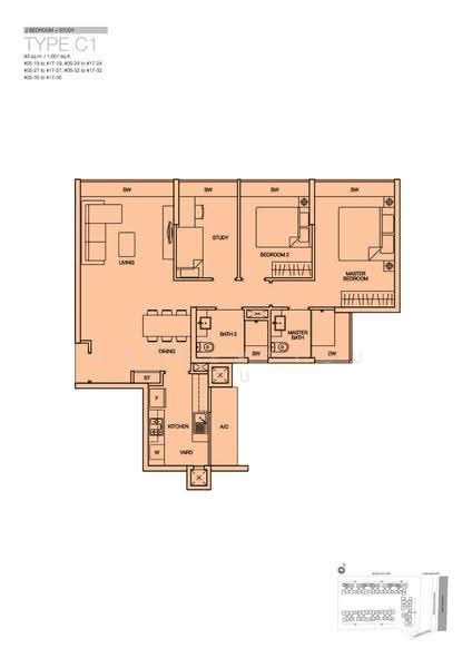 Caspian, 50 Lakeside Drive, Boon Lay / Jurong / Tuas, 3 Bedrooms, 1,001 sqft, Condominium For Rent, by Vivian Sun, 500273840 - 2D - PropertyGuru.com.sg